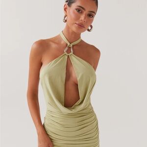 Pepper Mayo Samara Halterneck Mini Dress